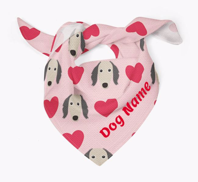 'Heart Pattern' - Personalized {breedFullName} Bandana